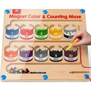 GAMENOTE Laberinto magnético de color y números_1