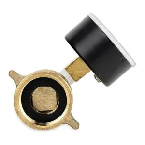 Regulador de presión de agua de latón con manómetro_4