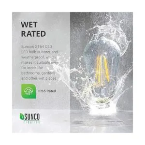 Sunco Lighting Bombillas LED Edison de 5000 K luz diurna_4