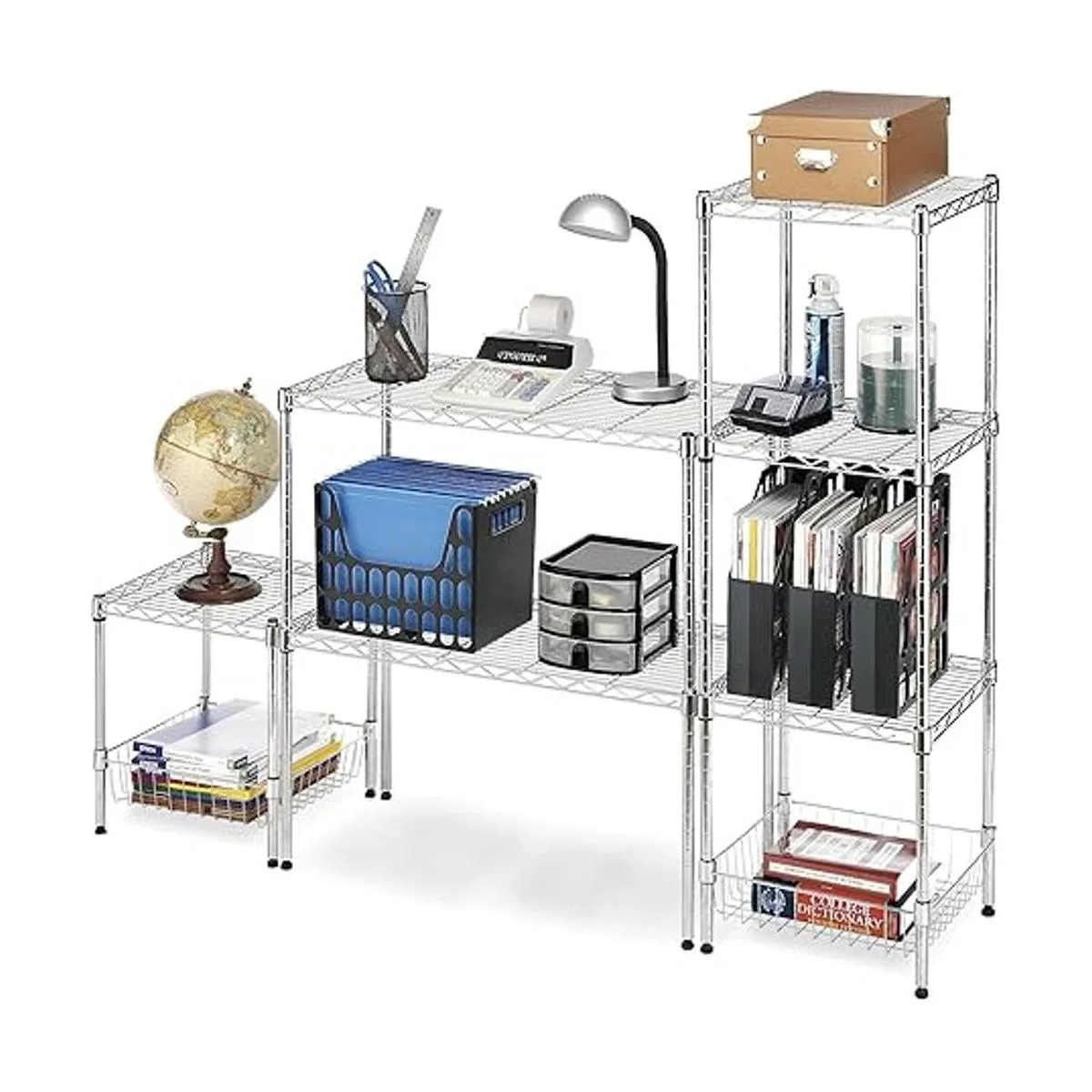 Estante ancho plegable WHITMOR acero Supreme cromo de_5