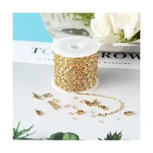 UMAOKANG Cadena de joyería chapada en oro de 32.8 pies_6