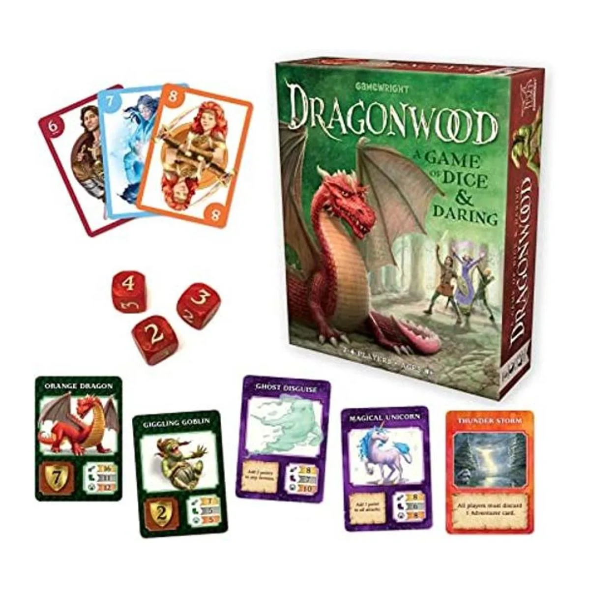 Dragonwood A Game of Dice Daring Juego de mesa_1