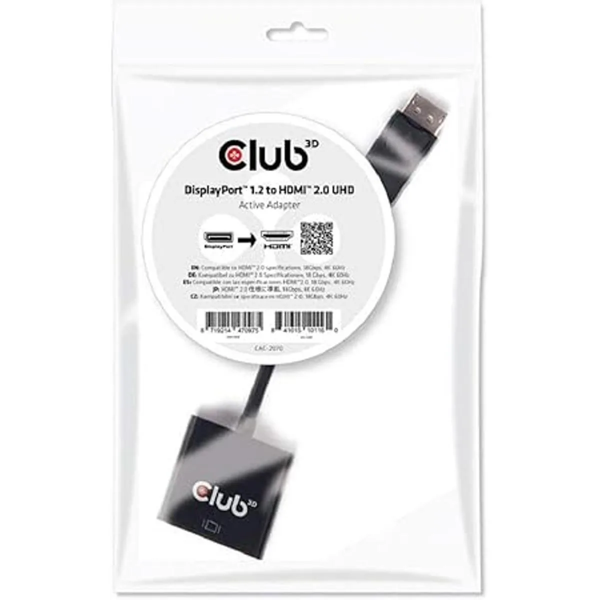 Club 3D CAC2070 adaptador DisplayPort activo a HDMI 2.0_6