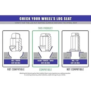 Juego de 20 tuercas de llanta extremo cerrado tuerca de_6