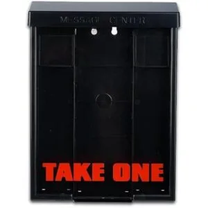 Caja de color negro para folletos con cerradura de broche_4