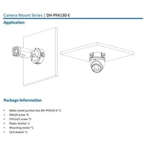 PFA130E Soporte de cámara de seguridad Caja de conexiones_4