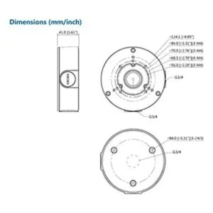 PFA130E Soporte de cámara de seguridad Caja de conexiones_3