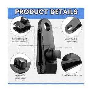 72 clips de lona y cuerdas elásticas de bola abrazaderas_3