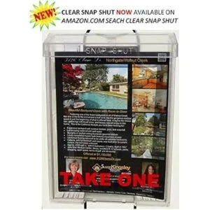 Caja de color negro para folletos con cerradura de broche_5