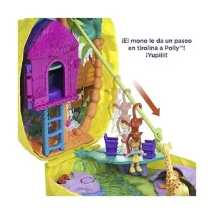 Polly Pocket Tropicool Bolso compacto de piña con 8_3