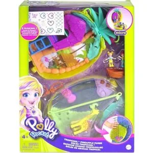Polly Pocket Tropicool Bolso compacto de piña con 8_6