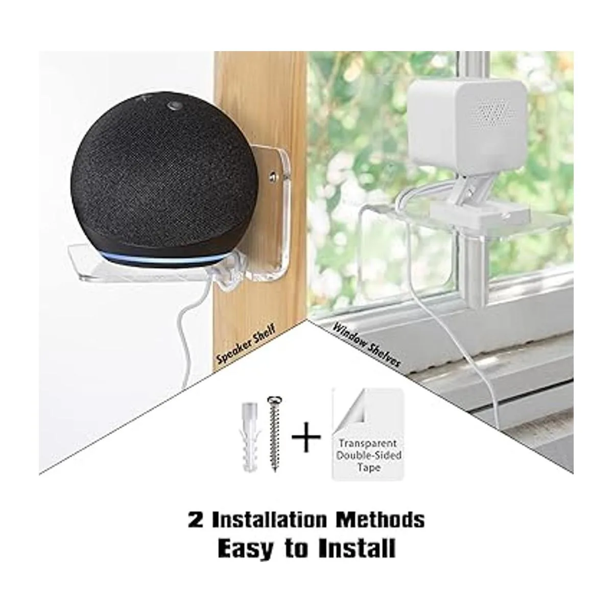 SIPRDE Juego de 3 estantes de pared pequeños de acrílico_3