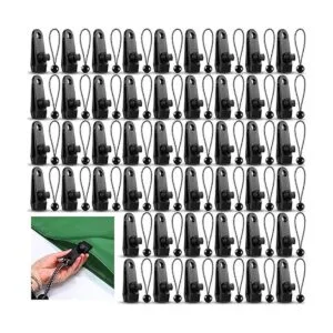 72 clips de lona y cuerdas elásticas de bola abrazaderas_1