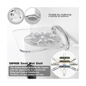 SIPRDE Juego de 3 estantes de pared pequeños de acrílico_4