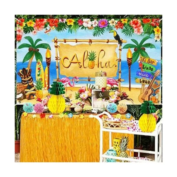 Paquete de decoración de fiesta hawaiana Luau 159_6