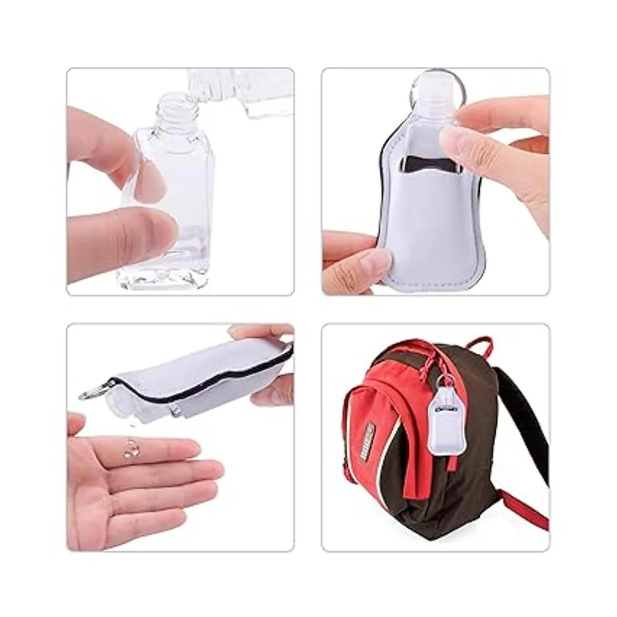 Duufin Juego de botellas de viaje vacías de 60 piezas para_4