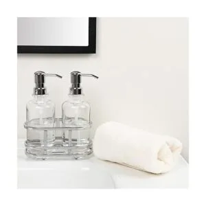 Juego de dispensador redondo de 3 piezas de loción de_4