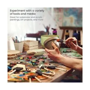 Arteza Brochas de pintura de espuma incluye 50 pinceles_6