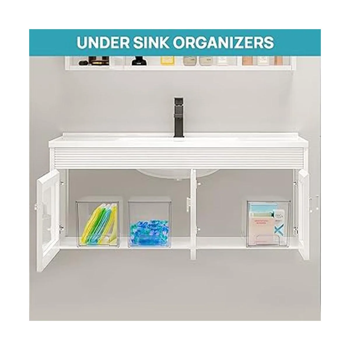 Vtopmart Paquete de 2 cajones de almacenamiento apilables_6