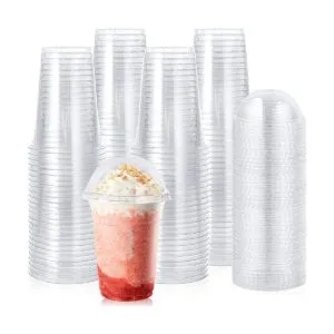 Paquete de 90 Tazas de plástico transparente de 16 onzas_1