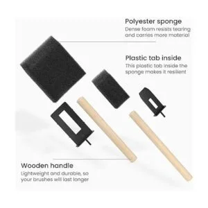 Arteza Brochas de pintura de espuma incluye 50 pinceles_4