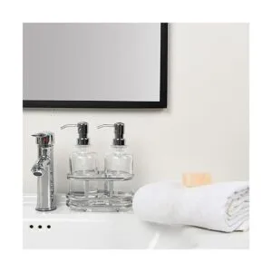 Juego de dispensador redondo de 3 piezas de loción de_5