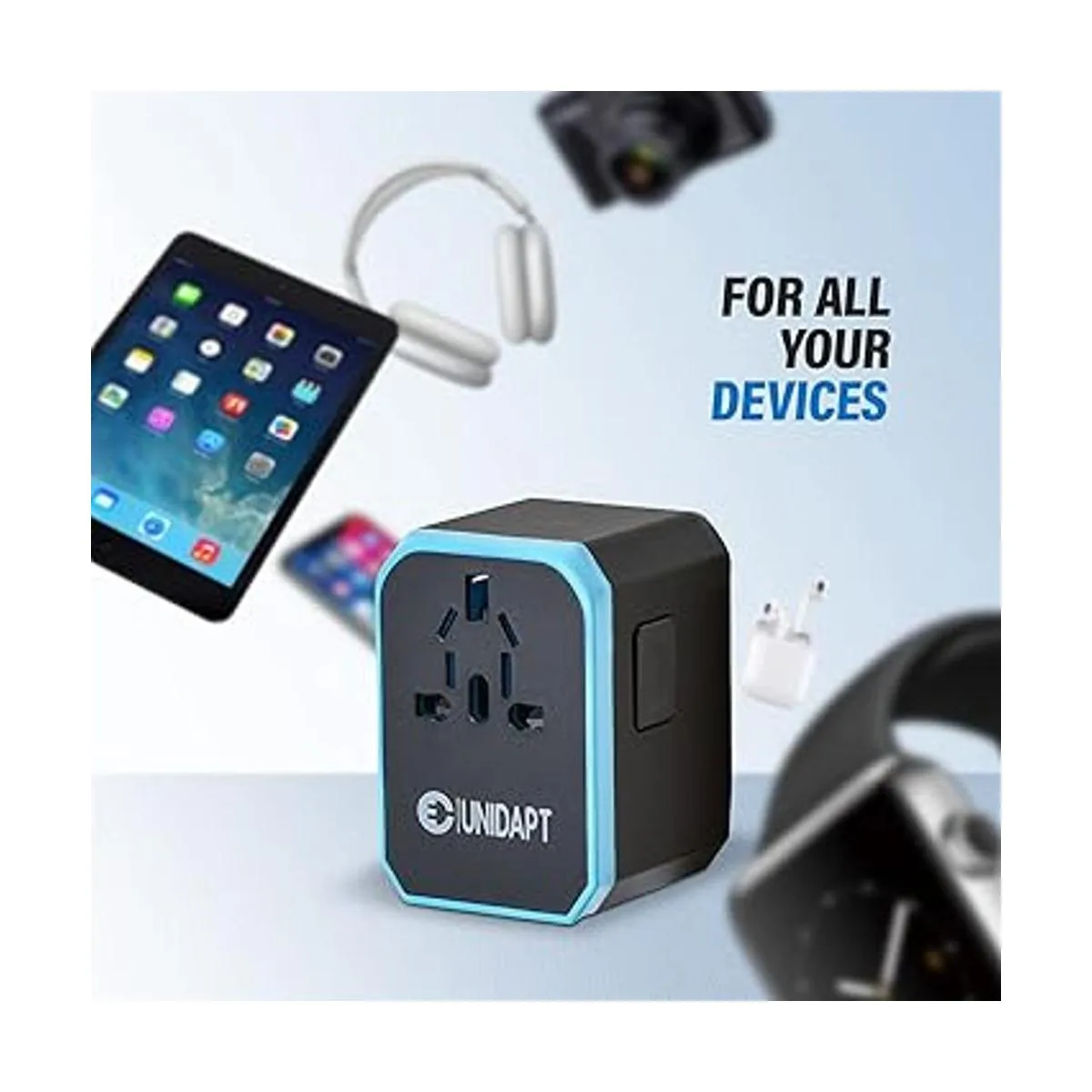 Unidapt Adaptador de viaje universal adaptador de enchufe_5