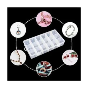 Paquete de 5 cajas organizadoras de 18 compartimentos con_6