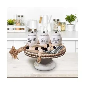 White Wash Elevador de madera con pantalla redonda 8.25_5