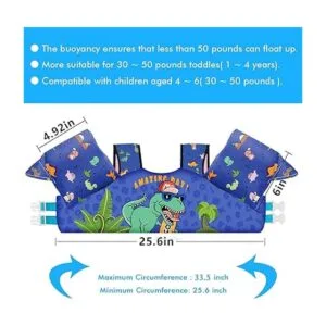 Chriffer Kids Swim Vest Life Jacket for 2266 Pounds Boy_3