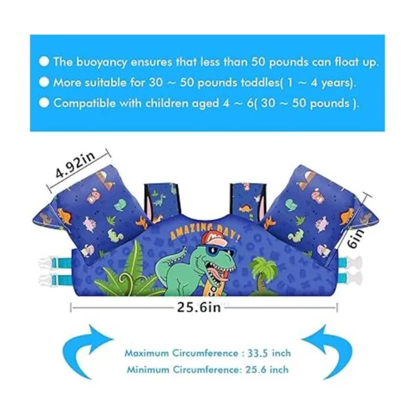 Chriffer Kids Swim Vest Life Jacket for 2266 Pounds Boy_3