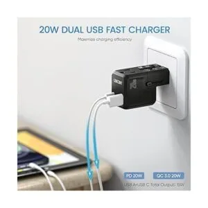 Adaptador de corriente de viaje internacional LENCENT_2