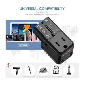 Adaptador de corriente de viaje internacional LENCENT_6