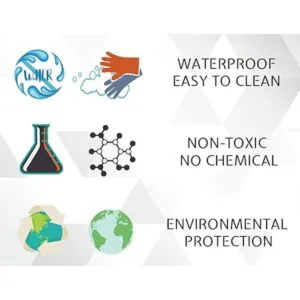 Cortinas de ducha geométricas de 72 x 72 pulgadas verde_6