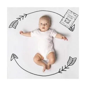 Henry Hunter Manta de bebé para hitos mensuales con marco_2