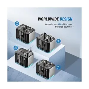 Unidapt Adaptador de viaje universal adaptador de enchufe_4