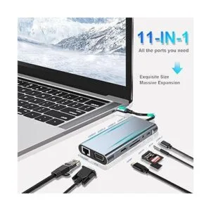 HUB USB C adaptador USB C 11 en 1 con HDMI 4K VGA PD_2