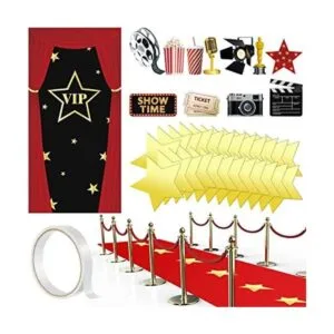 Kit de decoración de fiesta de noche de cine cubierta de_1