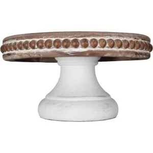 White Wash Elevador de madera con pantalla redonda 8.25_3