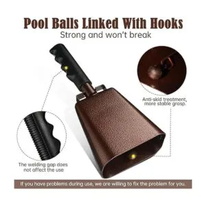 Cencerro de acero de 10.0 in con asa para hacer ruido_3