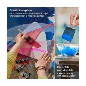 Arteza Brochas de pintura de espuma incluye 50 pinceles_5