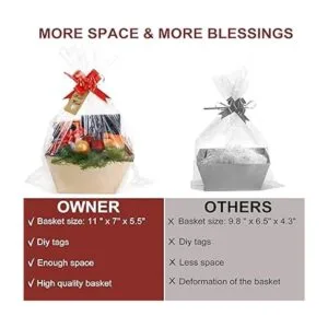 Cestas más grandes para regalos vacíos paquete de 6_3