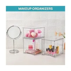 Vtopmart Paquete de 2 cajones de almacenamiento apilables_4