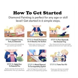 LFMU Paquete de 6 kits de pintura de diamante para_5