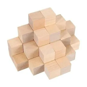 MAHIONG 200 cubos de madera de 1 pulgada bloques de_1
