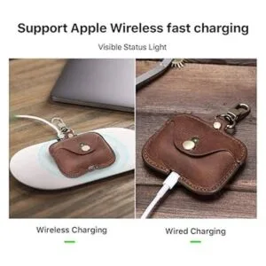 Funda para AirPod Pro de piel auténtica personalizada para_5