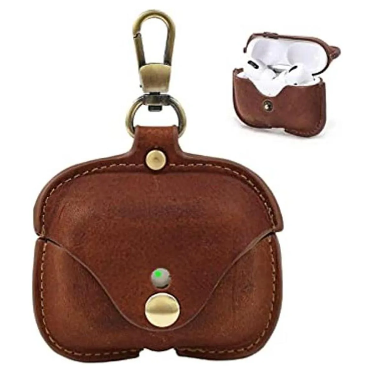 Funda para AirPod Pro de piel auténtica personalizada para_1