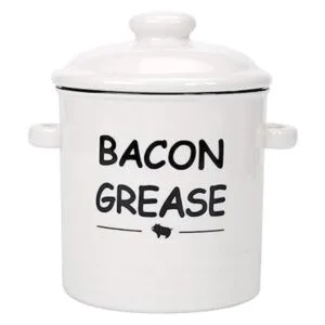Contenedor de grasa de tocino de cerámica con colador_6