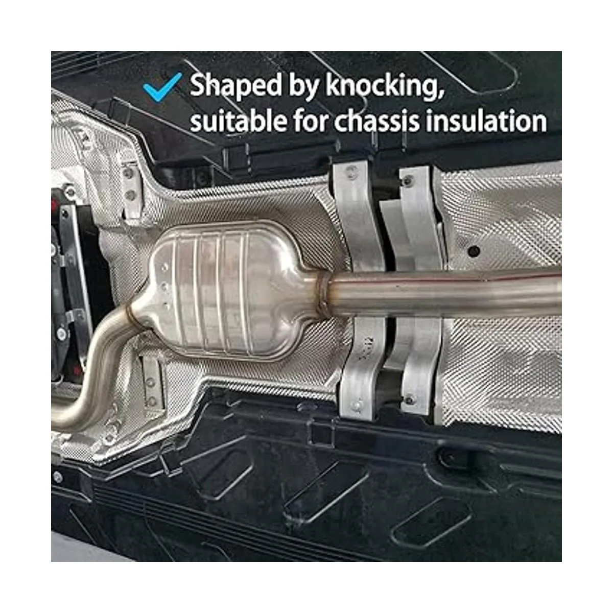 Peastorm Escudo térmico de escape escudo de aluminio en_3