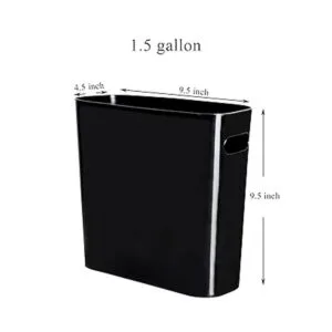 Youngever Paquete de 2 cubos de basura delgados de 1.5_2